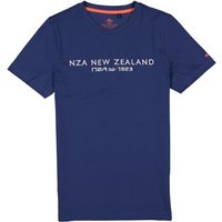 N.Z.A. Herren T-Shirt blau Baumwolle von N.Z.A.