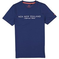 N.Z.A. Herren T-Shirt blau Baumwolle von N.Z.A.