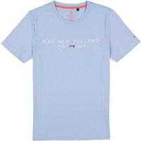 N.Z.A. Herren T-Shirt blau Baumwolle von N.Z.A.