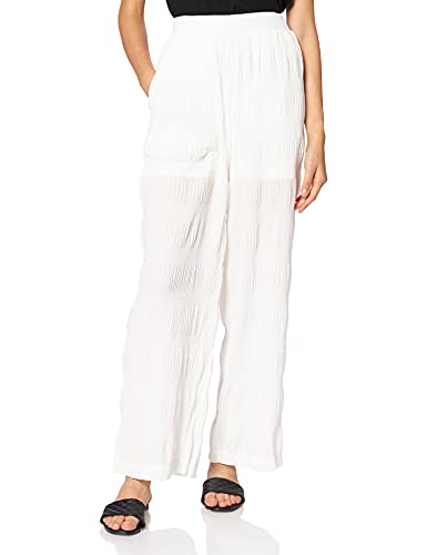 NA-KD Damen Light Pleated Pants Lässige Hose, gebrochenes weiß, 34 EU von NA-KD