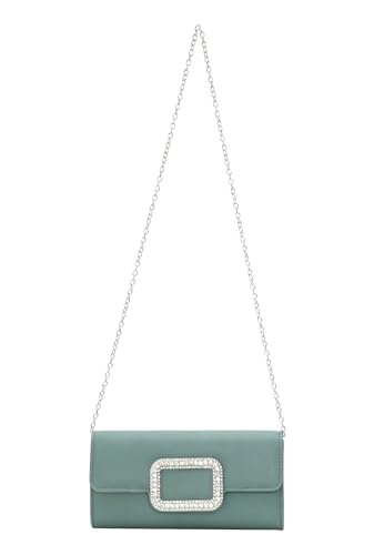 NAEMI Women's Handtasche Bag Clutch, Oliv von NAEMI