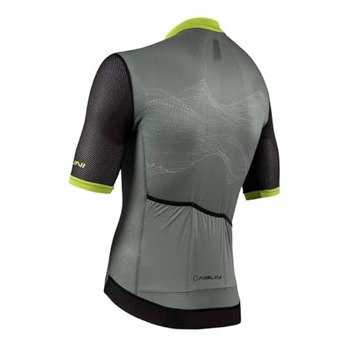 NALINI Men's BASER GOMESH J T-Shirt, SCHWARZ/OLIVGRÜN, XXL von Nalini