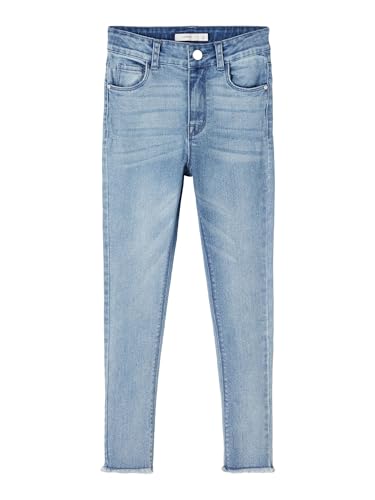 name it Damen NKFPOLLY DNMTECE 2612 HW A Pant NOOS Jeans, Medium Blue Denim, 134 von NAME IT