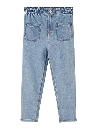 NAME IT Damen NKFBELLA DNMTAZZA HW Shaped AN Pant NOOS Hose, Light Blue Denim, 158 von NAME IT