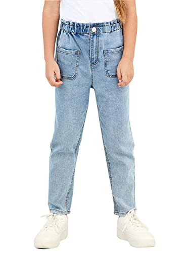 NAME IT Damen NKFBELLA DNMTAZZA HW Shaped AN Pant NOOS Hose, Light Blue Denim, 164 von NAME IT