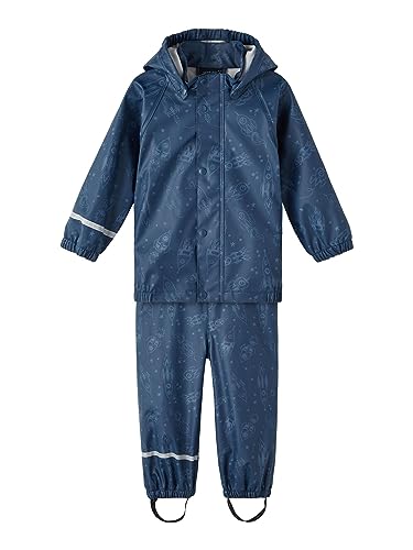 NAME IT Jungen Nmmdry Rain Set Space Fo Noos Jacke, Moonlit Ocean, 98 EU von NAME IT