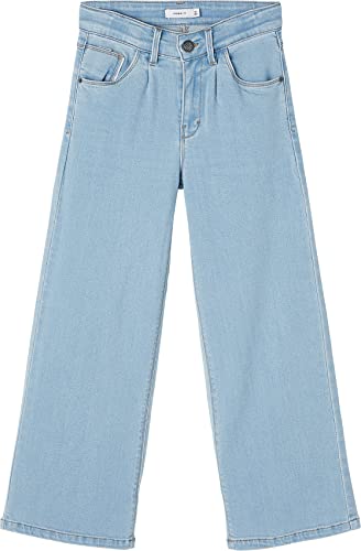 NAME IT Damen NKFBWIDE DNMTASPERS Pant NOOS Jeans, Light Blue Denim, 104 von NAME IT
