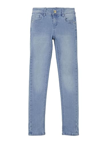 NAME IT Damen NKFPOLLY DNMTASI Pant NOOS Jeans, Light Blue Denim, 104 von NAME IT