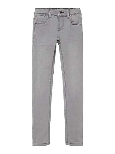 NAME IT Damen NKFPOLLY DNMTASI Pant NOOS Jeans, Medium Grey Denim, 116 von NAME IT