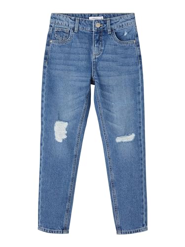 name it Damen NKFROSE DNMATANDO 2648 HW MOM Pant NOOS Jeans, Medium Blue Denim, 164 von NAME IT