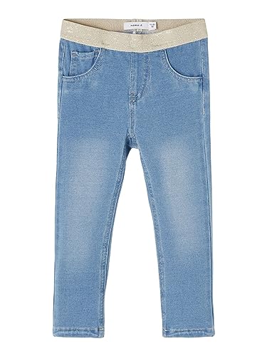 NAME IT Damen NMFSALLI DNMTORINAS 1679SWE NOOS Leggings, Light Blue Denim, 62 von NAME IT