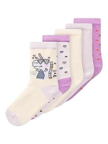 NAME IT Damen NMFVINNI 5P K5 Socken, Orchid Hush, 28/30 von NAME IT