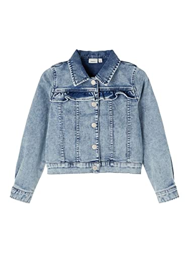 name it Damen NKFTALLI DNM1677 SWE Jacket NOOS Jacke, Light Blue Denim, 158 von NAME IT