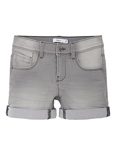 Name It Mädchen Jeans Shorts Medium Grey Denim-146 von NAME IT