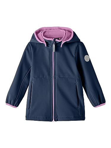 NAME IT Girl's NKFMALTA Softshell Jacket 2FO Jacke, Insignia Blue, 116 von NAME IT