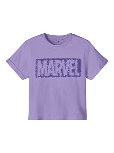 name it Girl's NKFFYRRA Marvel SS Loose TOP MAR T-Shirt, Sand Verbena, 134/140 von NAME IT