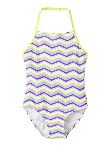 name it Girl's NKFZARIA Swimsuit Badeanzug, Sand Verbena, 122/128 von NAME IT