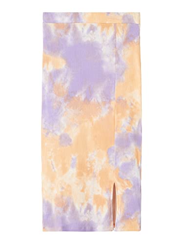 name it Girl's NLFFIE Long Skirt Rock, Sand Verbena/AOP:TIE DYE, 146 von NAME IT