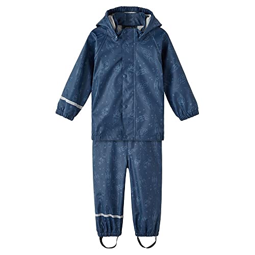 NAME IT Herren NMMDRY RAIN Set Space FO NOOS Rainwear, Moonlit Ocean, 86 (2er Pack) von NAME IT