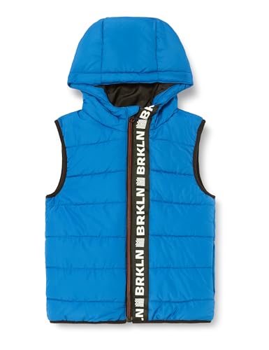 NAME IT Jungen NKMMYLANE Vest Band W. Hood Steppweste, Nautical Blue, 152 von NAME IT