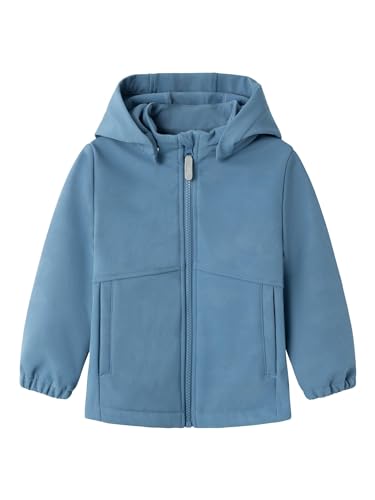 NAME IT Jungen NMMALFA08 Softshell Jacket Magic FO TB Softshelljacke, Coronet Blue, 110 von NAME IT