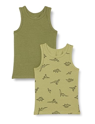 NAME IT Jungen NMMTANK TOP 2P SAGE Dino NOOS Unterhemden, 98 von NAME IT