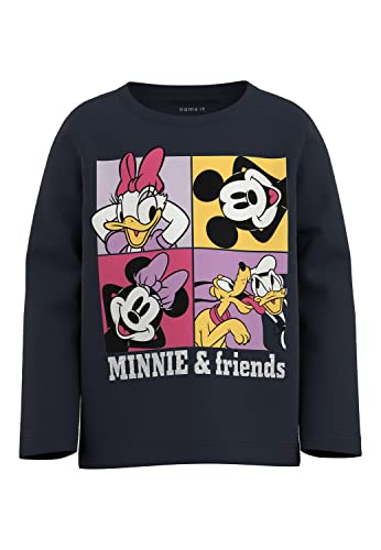 NAME IT Mädchen Longsleeve mit Minnie Mouse Print Dark Sapphire-98 von NAME IT