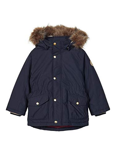 Name It Mädchen NMFMIBIS Parka Jacket PB Jacke, Dark Sapphire, 104 von NAME IT