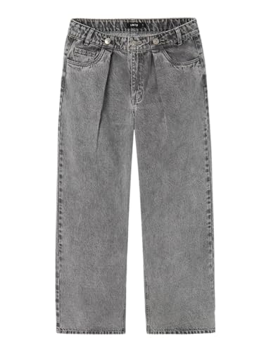 NAME IT Mädchen Nlfnilizza DNM Hw Wide Pant Jeanshose, Light Grey Denim, 146 EU NAME IT Mädchen Nlfnilizza DNM Hw Wide Pant Jeanshose, Light Grey Denim, 146 EU von NAME IT