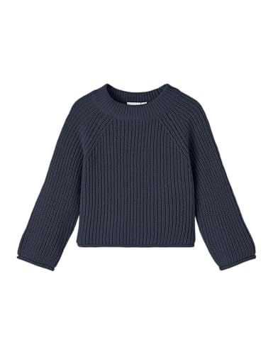 NAME IT Mädchen Nmfvenja Loose Short Knit Strickpullover, Dark Sapphire, 104 EU NAME IT Mädchen Nmfvenja Loose Short Knit Strickpullover, Dark Sapphire, 104 EU von NAME IT