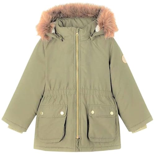 NAME IT MINI Mädchen NMFMABE Parka Jacket PB Camp FO Anorak, Forest Night, 80 von NAME IT