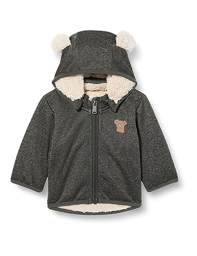 NAME IT Unisex NBNMADA08 Jacket FO Jacke, Grey Melange, 68 von NAME IT