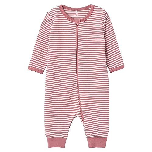 NAME IT Unisex NBNNIGHTSUIT Zip Y/D CORE NOOS Schlafstrampler, Mesa Rose, 50 von NAME IT