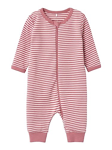 NAME IT Unisex NBNNIGHTSUIT Zip Y/D CORE NOOS Schlafstrampler, Mesa Rose, 56 von NAME IT