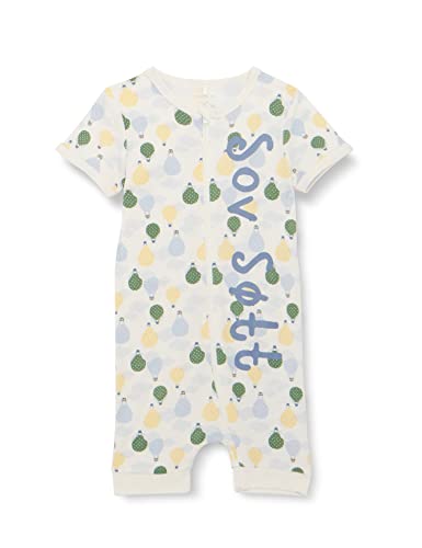 NAME IT Unisex NMNVAHA SS Nightsuit May 22 Schlafstrampler, White Alyssum/Detail:WILD Wind, 68 von NAME IT