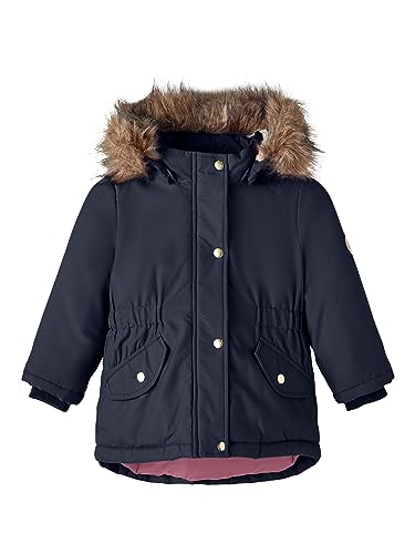 Name It Mädchen NMFMARLIN Parka Jacket PB Jacke, Dark Sapphire, 104 von NAME IT