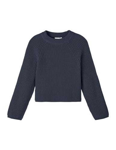 NAME IT Mädchen Nkfvenja Loose Short Knit Strickpullover, Dark Sapphire, 134 EU NAME IT Mädchen Nkfvenja Loose Short Knit Strickpullover, Dark Sapphire, 134 EU von NAME IT