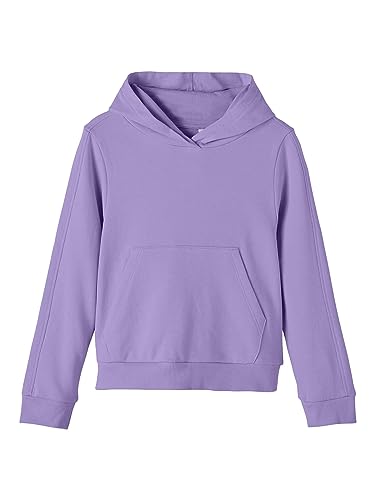 name it Girl's NKFDIANE LS Short Sweat WH UNB Sweatshirt, Sand Verbena, 122/128 von NAME IT