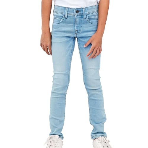 NAME IT Herren Nkmsilas Dnmtax Pant Noos Jeans, Light Blue Denim, 134 EU von NAME IT