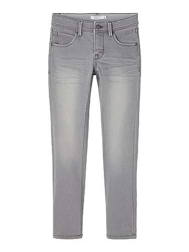 NAME IT Herren Nkmsilas Dnmtax Pant Noos Jeans, Medium Grey Denim, 164 EU von NAME IT