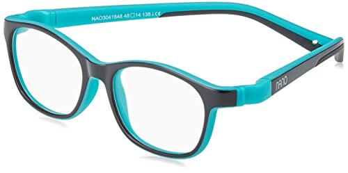 NANOVISTA Unisex-Kinder Camper 3.0 Sonnenbrille, Bicolor Schwarz/Turquesa, 46 von NANOVISTA