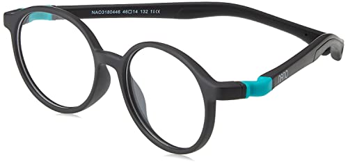 NANOVISTA Unisex-Kinder Flicker 3.0 Sonnenbrille, Schwarz Mate/Turquesa, 48 von NANOVISTA