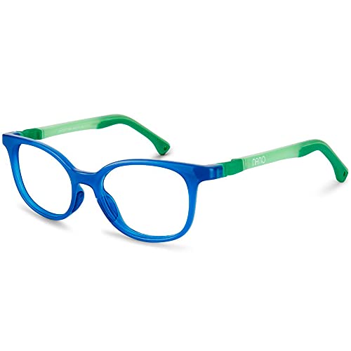 NANOVISTA Unisex-Kinder Pixel 3.0 Sonnenbrille, Azul Cristal/Verde Glow, 48 von NANOVISTA