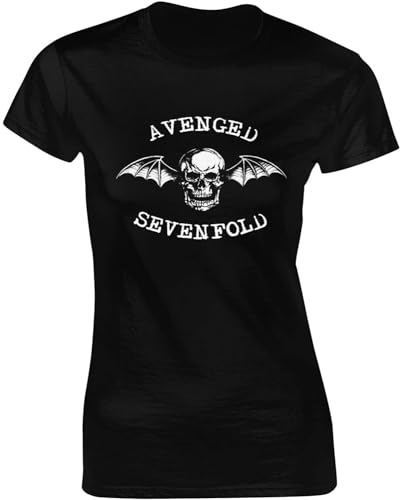 DamaYong Avenged Music Sevenfold Band Womens T T-Shirts Hemden Women's Casual Graphic T T-Shirts Hemden Round Neck Short Sleeve Gift Black Medium(Small) von NANZU