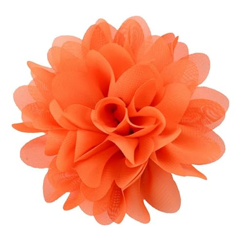 NANZU 10 * 11 CM 4 stücke Silber Chiffon Tuch Blume Anstecknadel Abzeichen Blume Corsage Satin Blume/rose Anstecknadel Brosche Pin Für Frauen Braut von NANZU