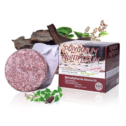 Natürliche organische Shampoo-Seife 3er Packung – Kontroll-Haare-Schuppen, Rosmarin-Calendula-Extrakt, Kokosöl+Rizinusöl, vegan & schwangerengeeignet für Männer & Frauen (Färberkastanie Dyer's) Natürliche organische Shampoo-Seife 3er Packung – Kontroll-Haare-Schuppen, Rosmarin-Calendula-Extrakt, Kokosöl+Rizinusöl, vegan & schwangerengeeignet für Männer & Frauen (Färberkastanie Dyer's) von NAOLVE