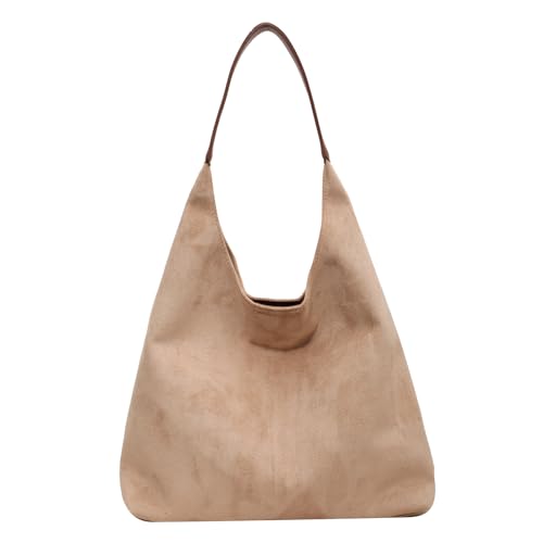 NAOYQ Hobo Bag damen 2 pcs uni tasche The Tote Bag vintage tasche cord suede bag schultertasche handtasche groß wildleder Pu Leder Beige NAOYQ Hobo Bag damen 2 pcs uni tasche The Tote Bag vintage tasche cord suede bag schultertasche handtasche groß wildleder Pu Leder Beige von NAOYQ