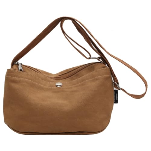 NAOYQ handtasche damen mittelgroß Canvas,große Umhängetasche,crossbag damen,schultertasche damen klein Stoff,tasche klein damen schlichte leichter Braun NAOYQ handtasche damen mittelgroß Canvas,große Umhängetasche,crossbag damen,schultertasche damen klein Stoff,tasche klein damen schlichte leichter Braun von NAOYQ