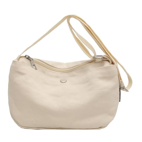 NAOYQ handtasche damen mittelgroß Canvas,große Umhängetasche,crossbag damen,schultertasche damen klein Stoff,tasche klein damen schlichte leichter Weiß NAOYQ handtasche damen mittelgroß Canvas,große Umhängetasche,crossbag damen,schultertasche damen klein Stoff,tasche klein damen schlichte leichter Weiß von NAOYQ