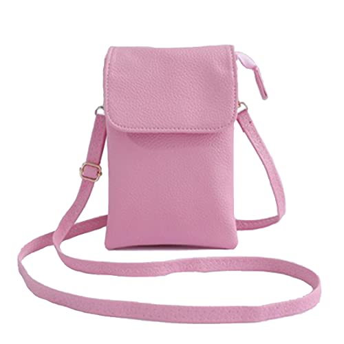 NAOYQ handy umhängetasche damen Pu veganem leder Retro vintage tasche klein Handy schultertaschen Frauen geldbeutel handtasche handytasche zum umhängen crossbody bag mit handyfach rosa NAOYQ handy umhängetasche damen Pu veganem leder Retro vintage tasche klein Handy schultertaschen Frauen geldbeutel handtasche handytasche zum umhängen crossbody bag mit handyfach rosa von NAOYQ